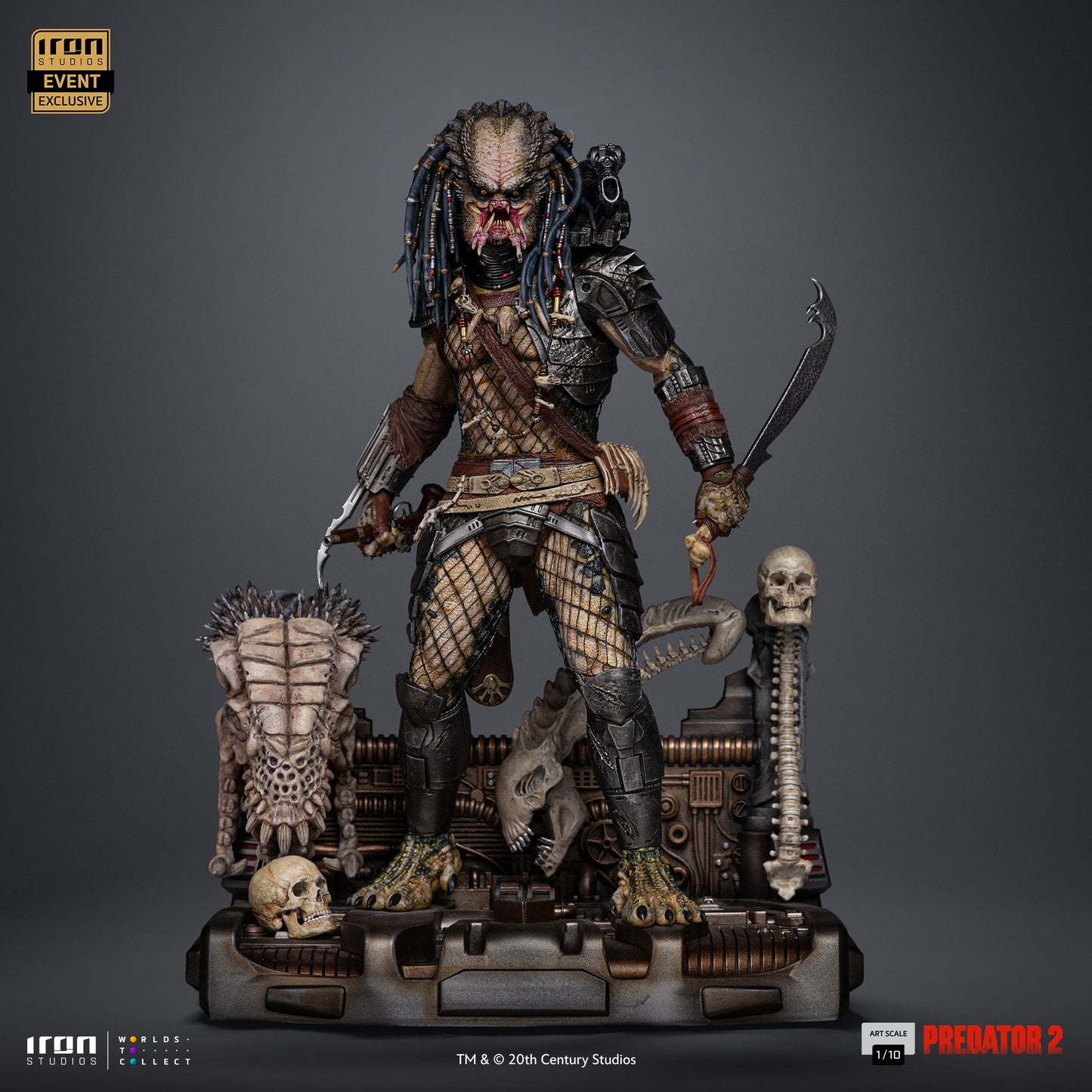 Elder Predator Statue (CCXP Event Exclusive 2025) - Predator 2 - Art Scale 1/10 - Iron Studios