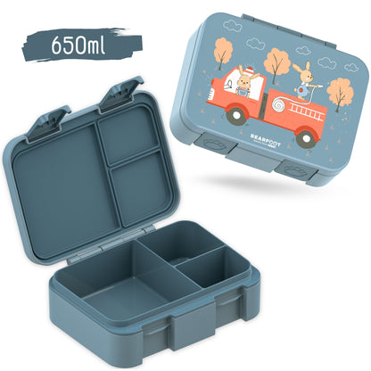 Lunch box with compartments, lightweight & leak-proof - Fire brigade
