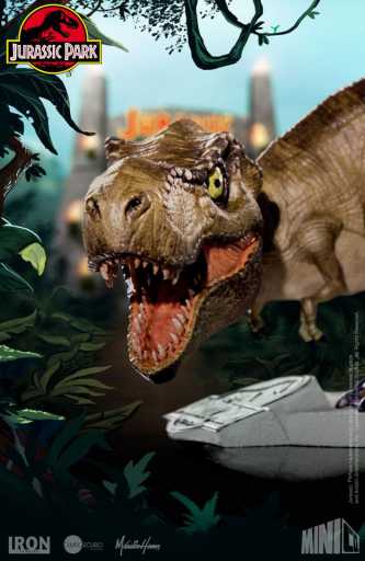 Tyrannosaurus Rex Statue - Jurassic Park - MiniCo - Iron Studios