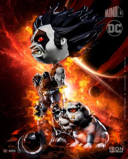 Lobo and Dawg Statue - DC Comics - MiniCo - Iron Studios