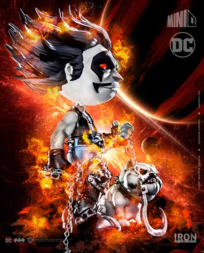 Lobo and Dawg Statue - DC Comics - MiniCo - Iron Studios