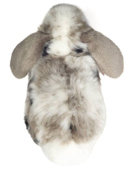 Peluche Lapin bélier gris-blanc