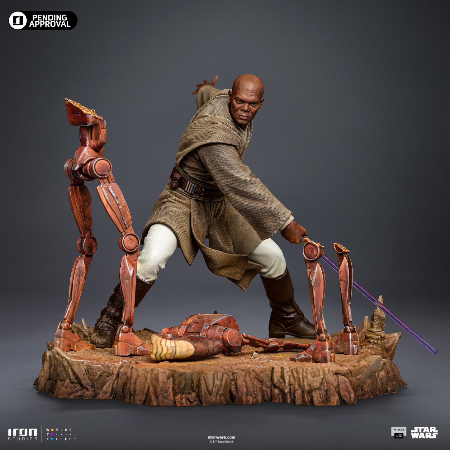 Mace Windu Statue - Star Wars - Art Scale 1/10 - Iron Studios