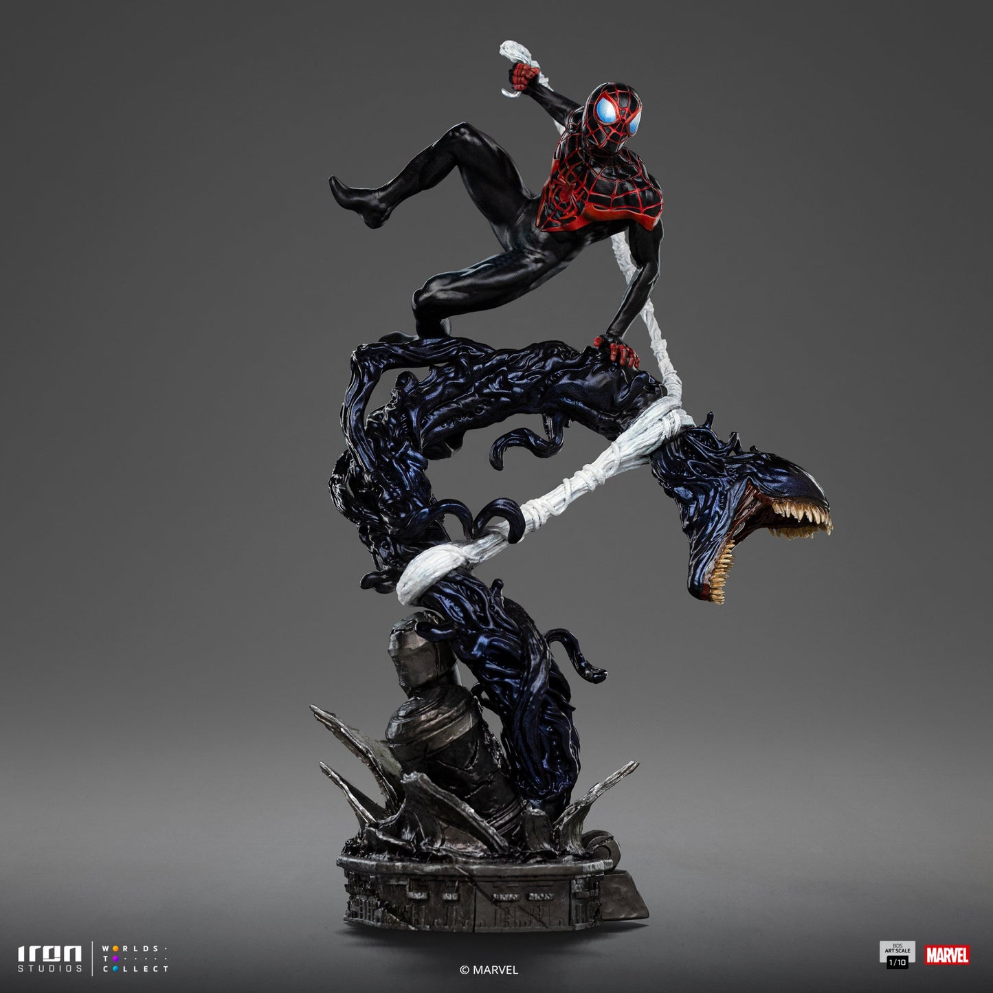 Miles Morales Statue - Spider-Man vs Villains Diorama - BDS Art Scale 1/10 - Iron Studios