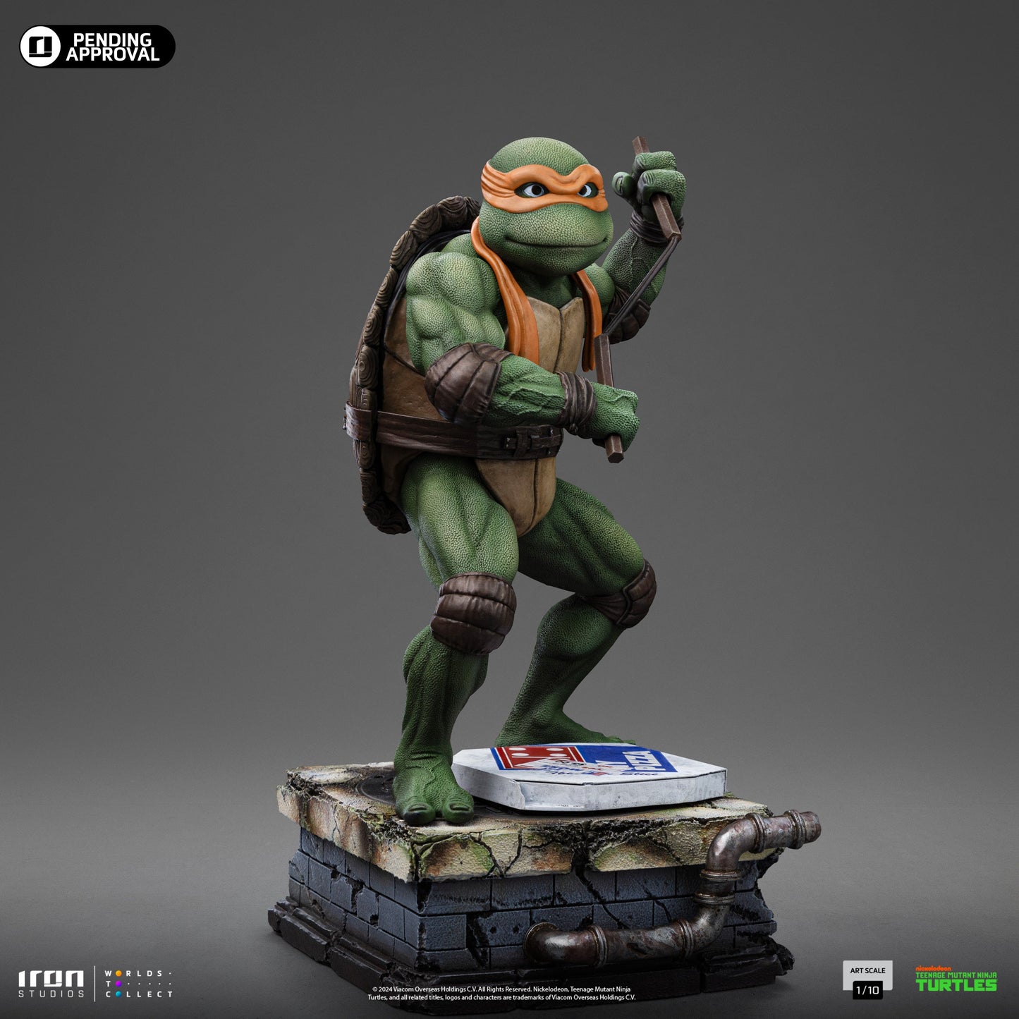 Michelangelo Statue - TMNT Movie - Art Scale 1/10 - Iron Studios
