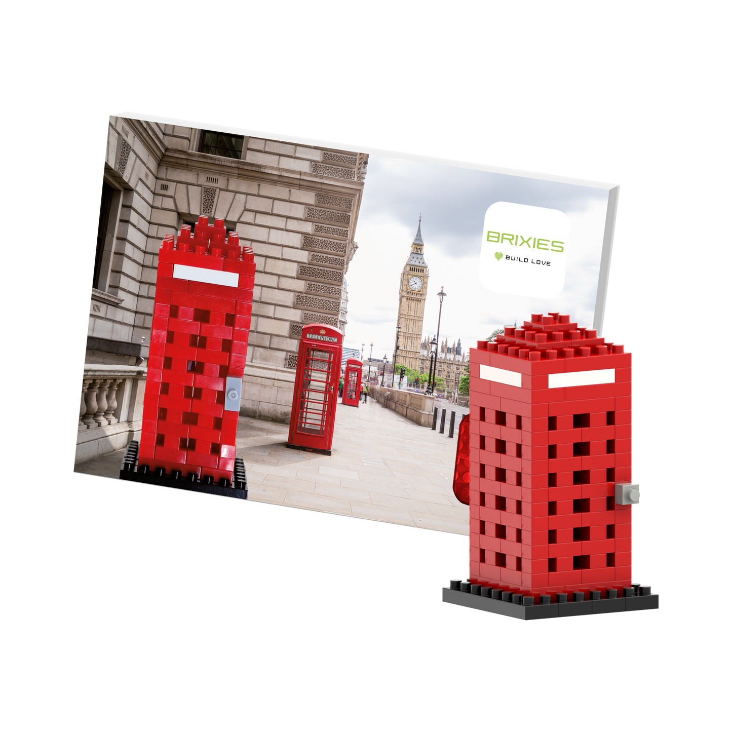 BRIXIES Cabine téléphonique rouge