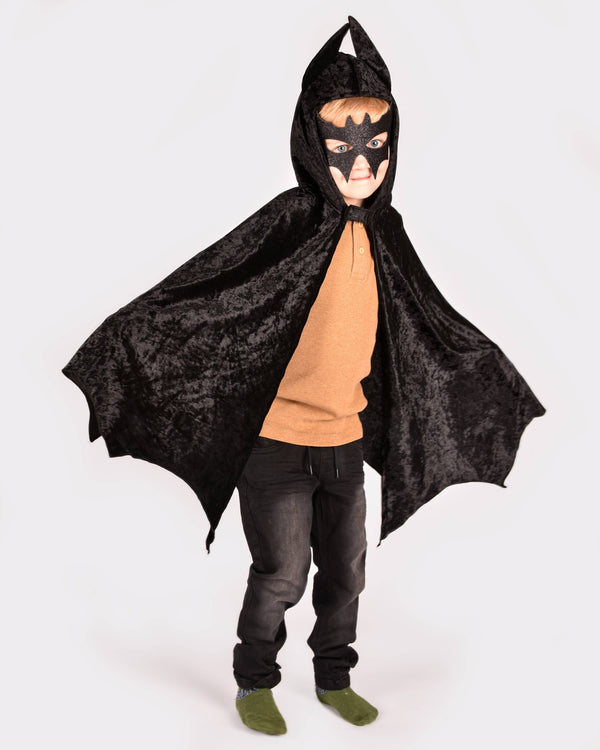 Black velvet bat cape 98-128 cm 3-8 years