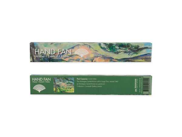 Bamboo fan "Mont Sainte-Victoire" by Cézanne