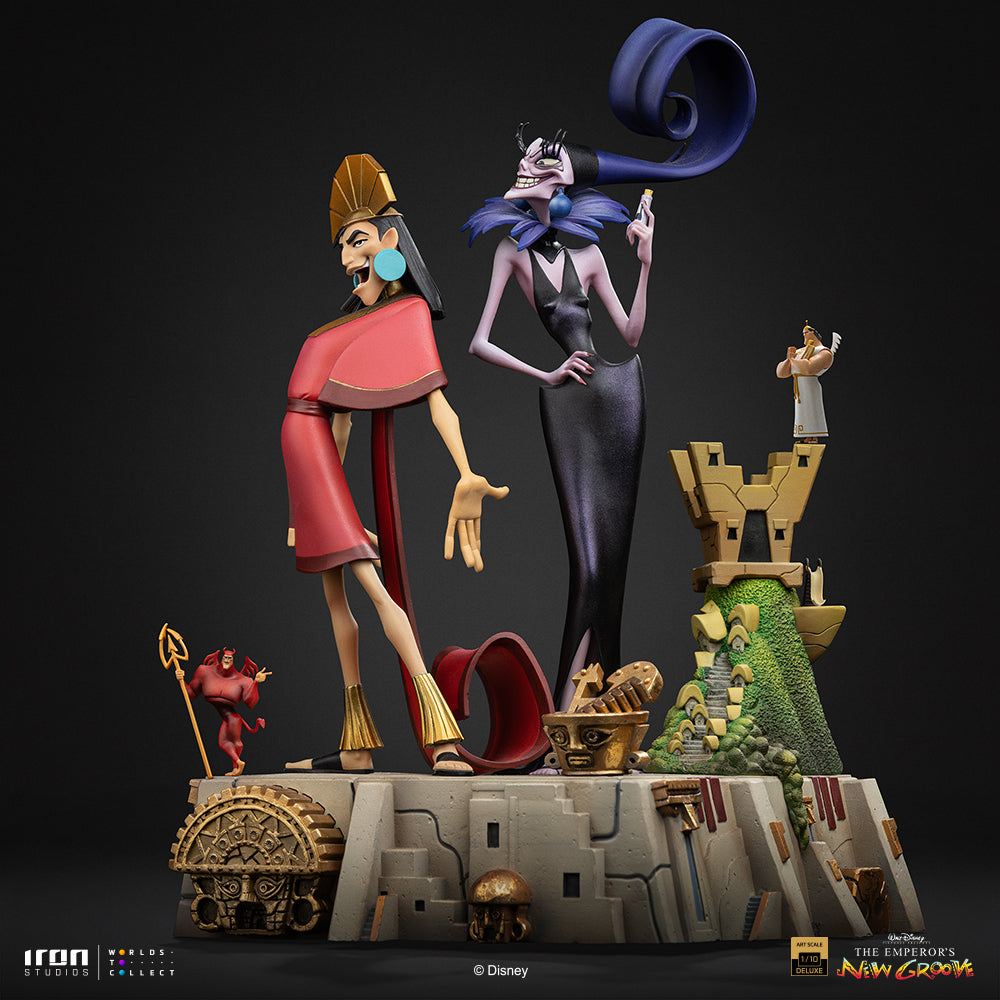 Pre-Order - Kuzco and Yzma Statue - The Emperor's New Groove - Deluxe Art Scale 1/10 - Iron Studios