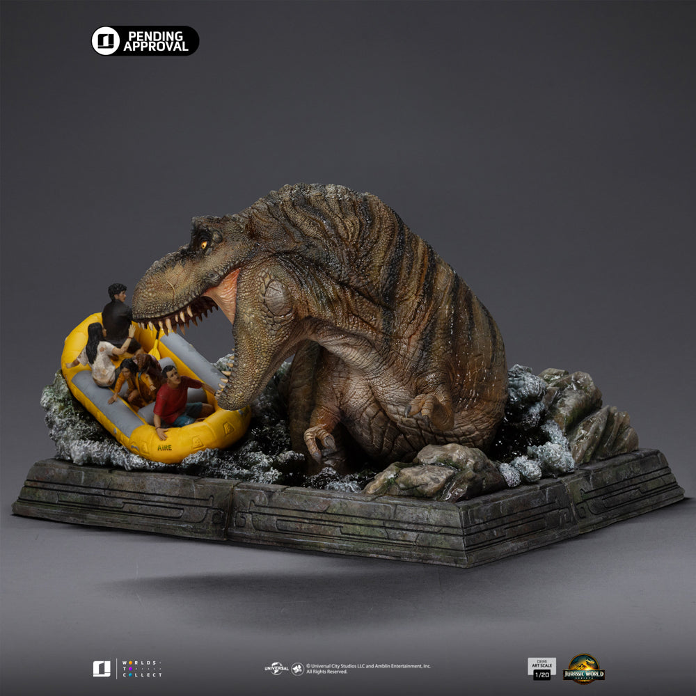 Pre-Order - T-Rex River Scene Statue - Jurassic World: Rebirth - Demi Art Scale 1/20 - Iron Studios