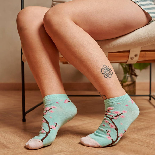 Cherry Blossom Ankle Socks