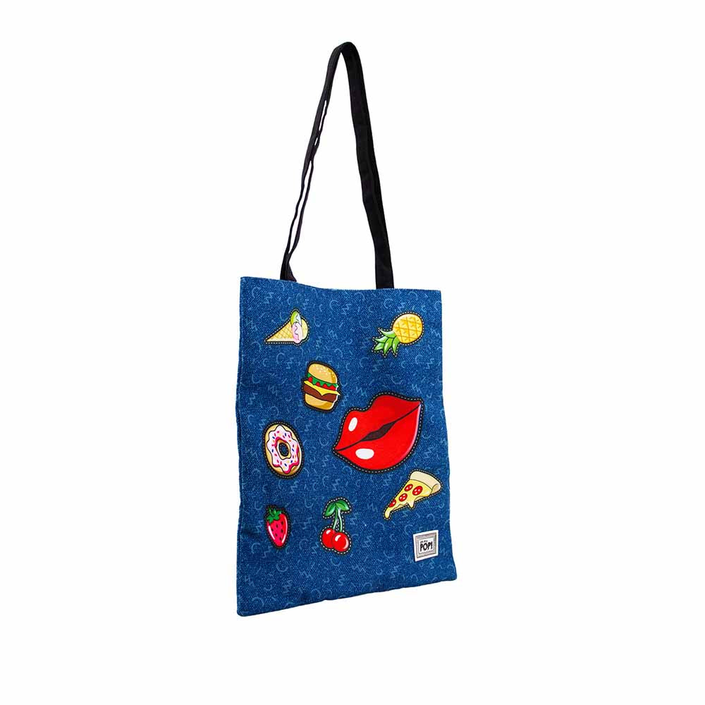 Tote Bag Oh My Pop! « Patches »