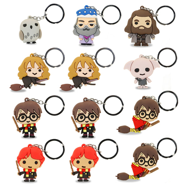 Porte-Clés Harry Potter « Assorti HP-Lot de 12 Figurines en Vinyle »