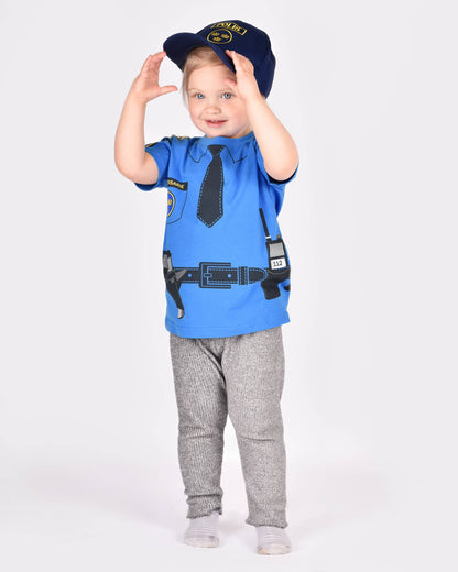 Organic cotton Police t-shirt 98-104 cm 2-4 years