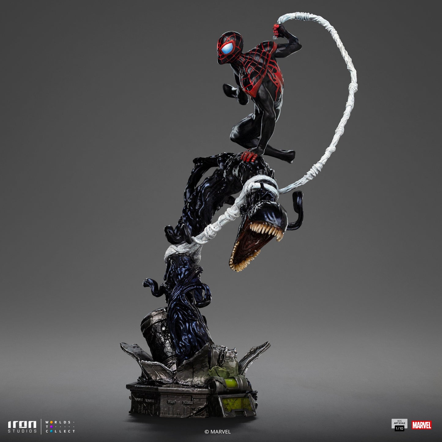 Miles Morales Statue - Spider-Man vs Villains Diorama - BDS Art Scale 1/10 - Iron Studios