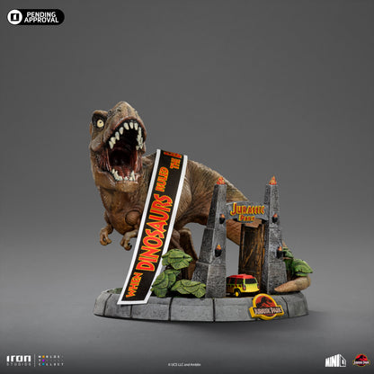 Deluxe T-Rex Statue - Jurassic Park - Minico - Iron Studios