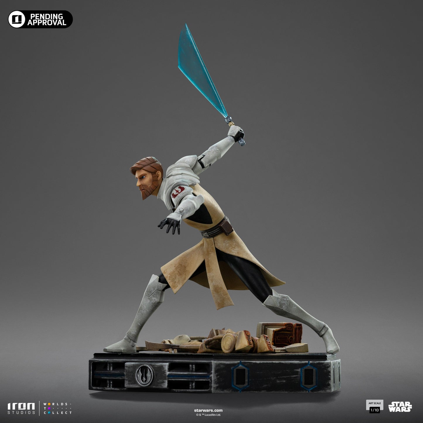 Obi-Wan Kenobi Statue – Star Wars: Clone Wars - Art Scale 1/10 - Iron Studios