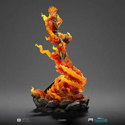 Human Torch Statue (Blue Suit Variant) - Fantastic Four - Art Scale 1/10 - Iron Studios