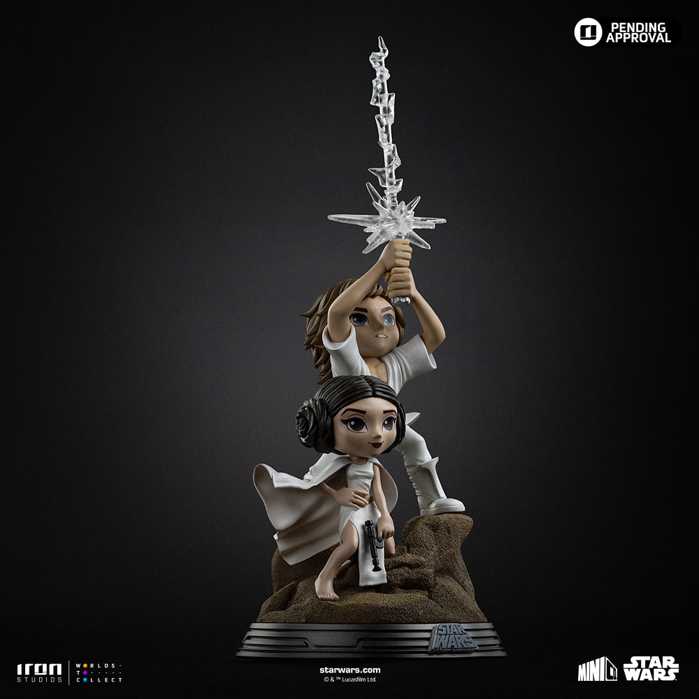 Pre-Order - Luke and Leia Statue - Star Wars - MiniCo - Iron Studios