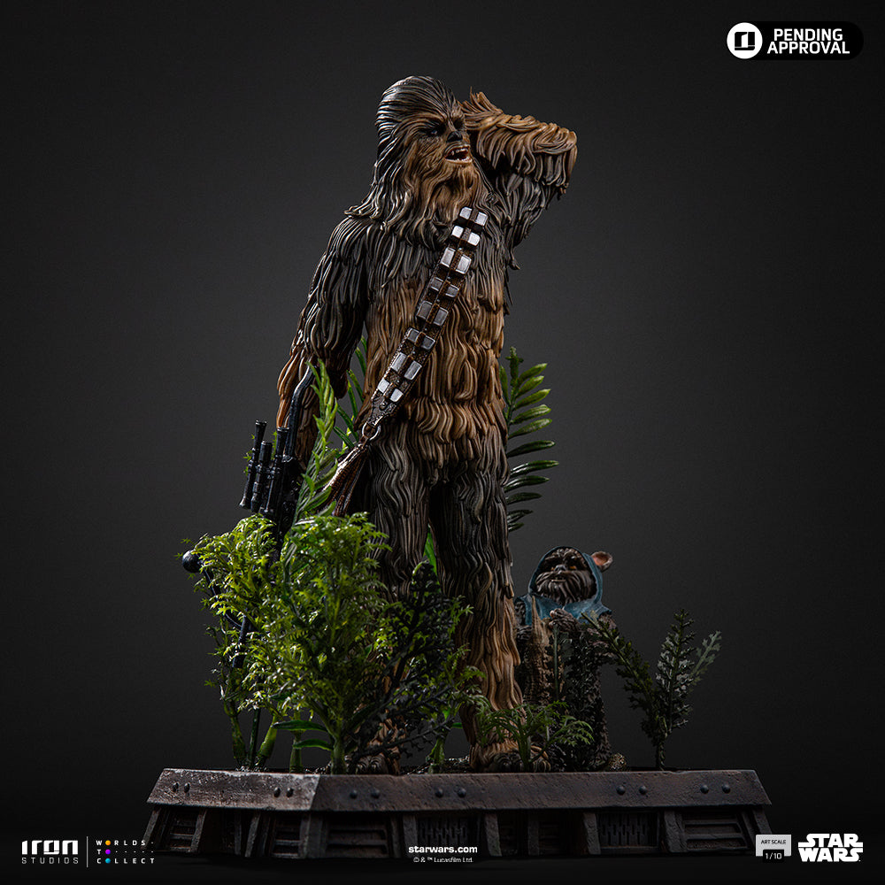 Pre-Order - Chewbacca and Tokkat Statue - Star Wars - Art Scale 1/10 - Iron Studios