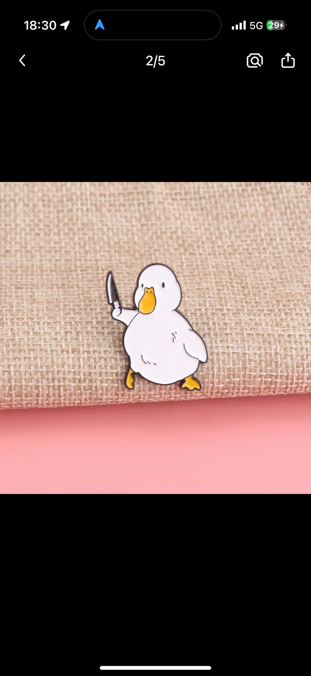 Spilla per coltello White Duck