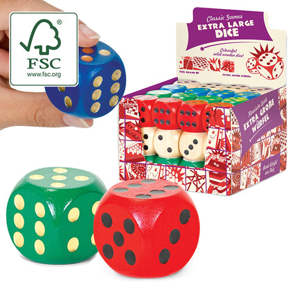 EXTRA LARGE WOODEN DICE