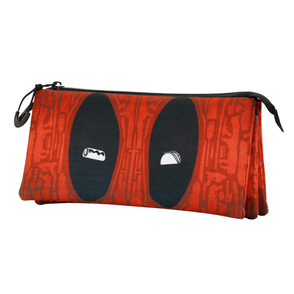 Trousse Triple ECO Marvel « Deadpool Weapons » – Rouge