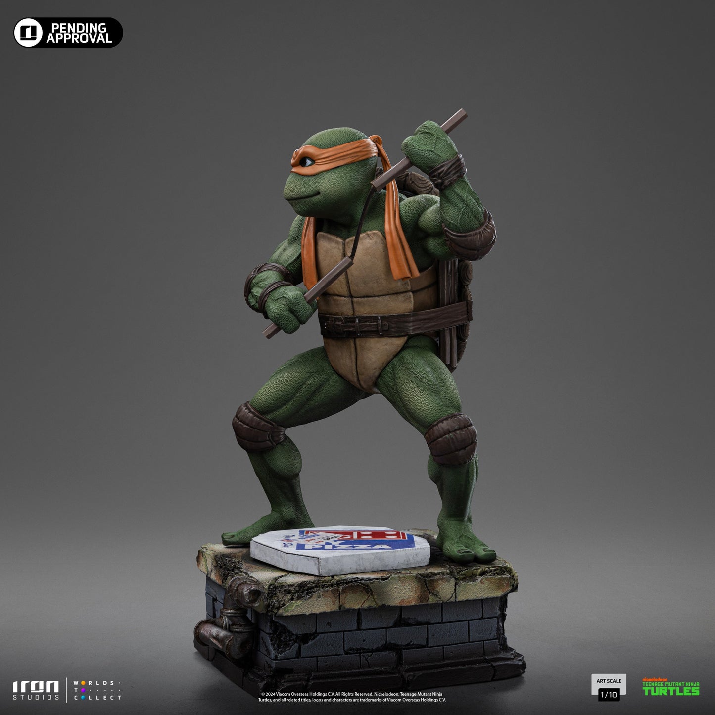 Michelangelo Statue - TMNT Movie - Art Scale 1/10 - Iron Studios