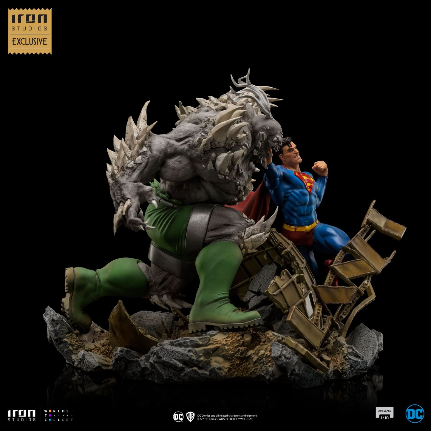 Superman vs. Doomsday Statue - DC Comics - Art Scale 1/10 - Iron Studios