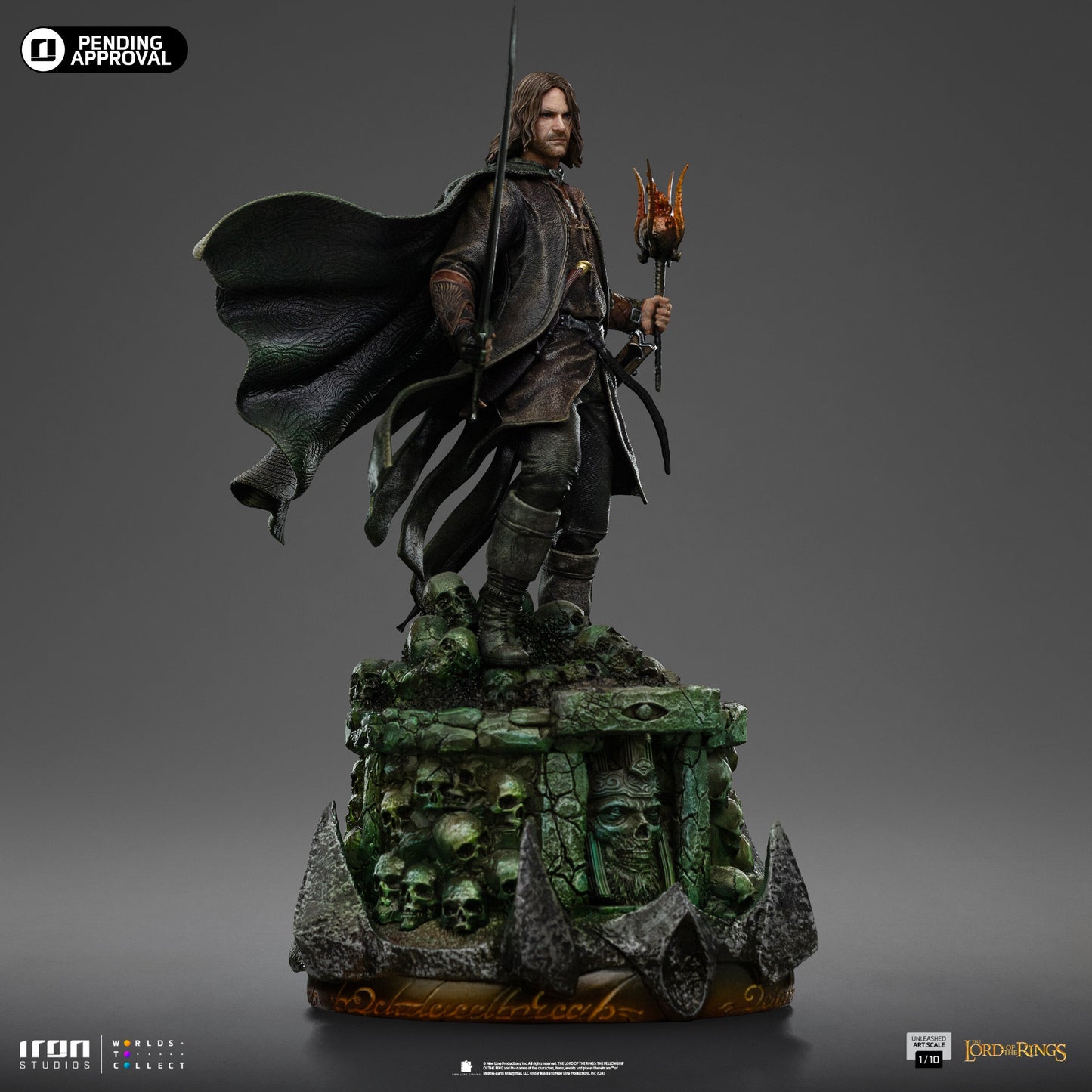 Statue Aragorn Unleashed - The Lord of the Rings - Art Scale 1/10
