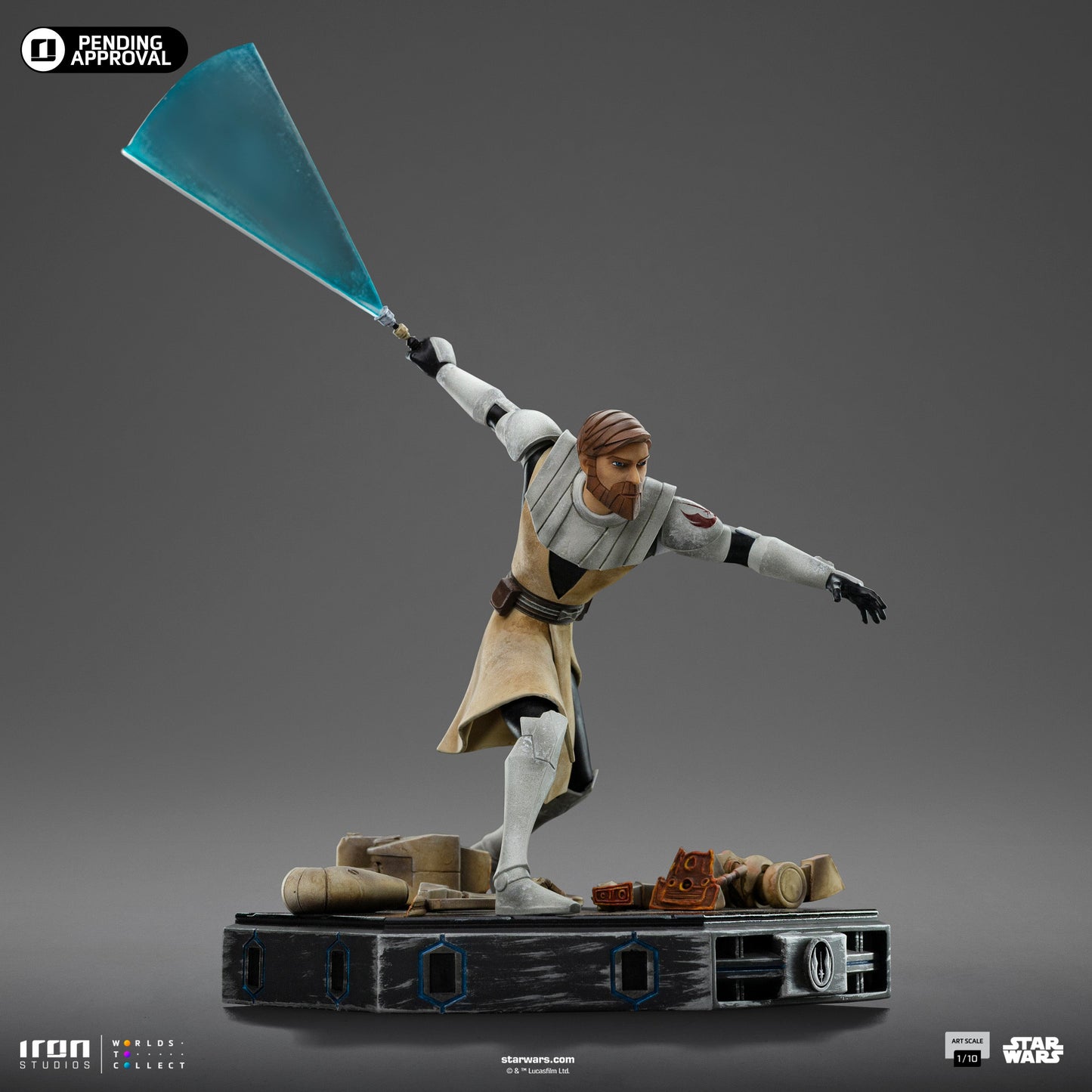 Obi-Wan Kenobi Statue – Star Wars: Clone Wars - Art Scale 1/10 - Iron Studios