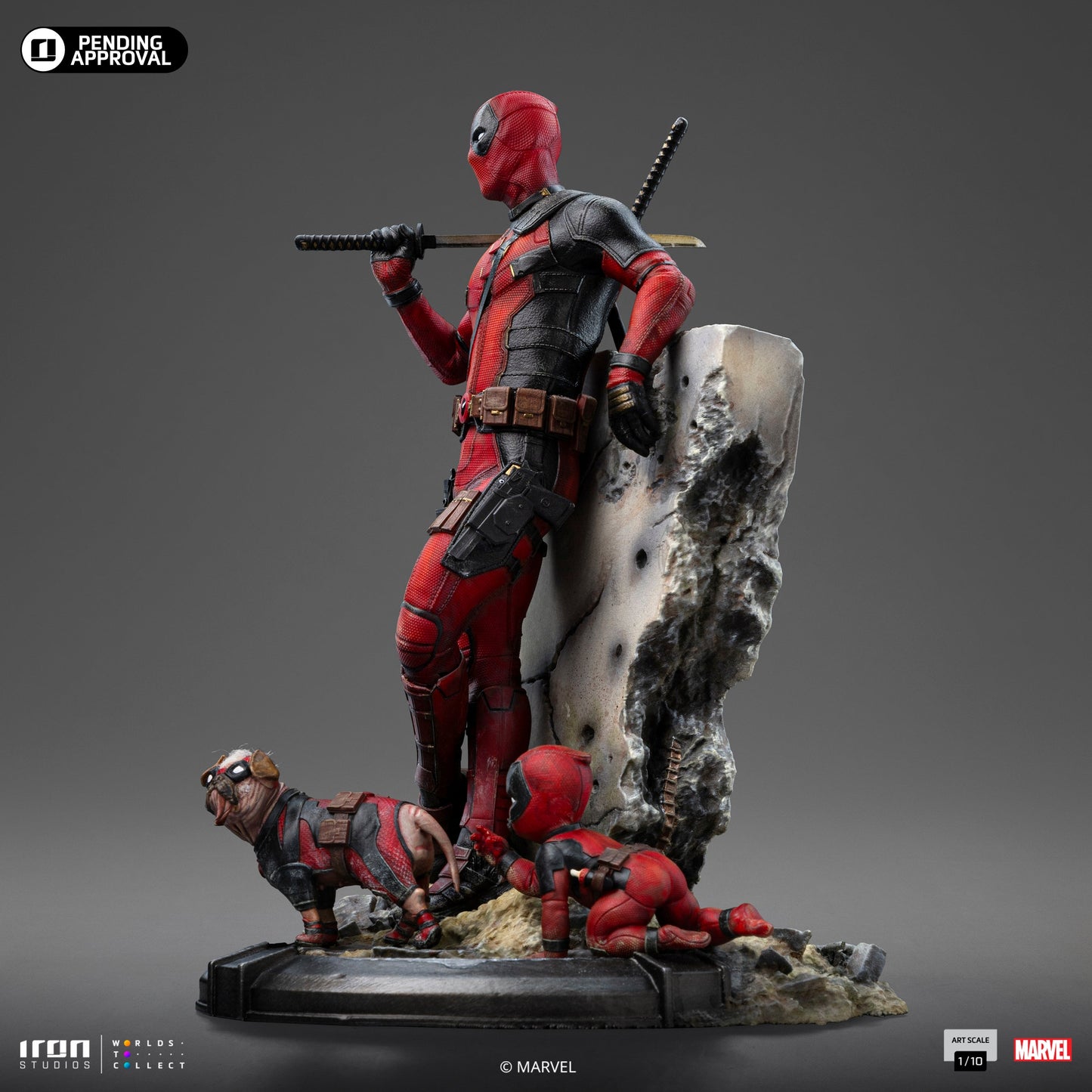 Deadpool Statue - Deadpool & Wolverine - Art Scale 1/10 - Iron Studios