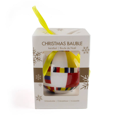 Unbreakable Mondrian Boogie Woogie Christmas Ornament