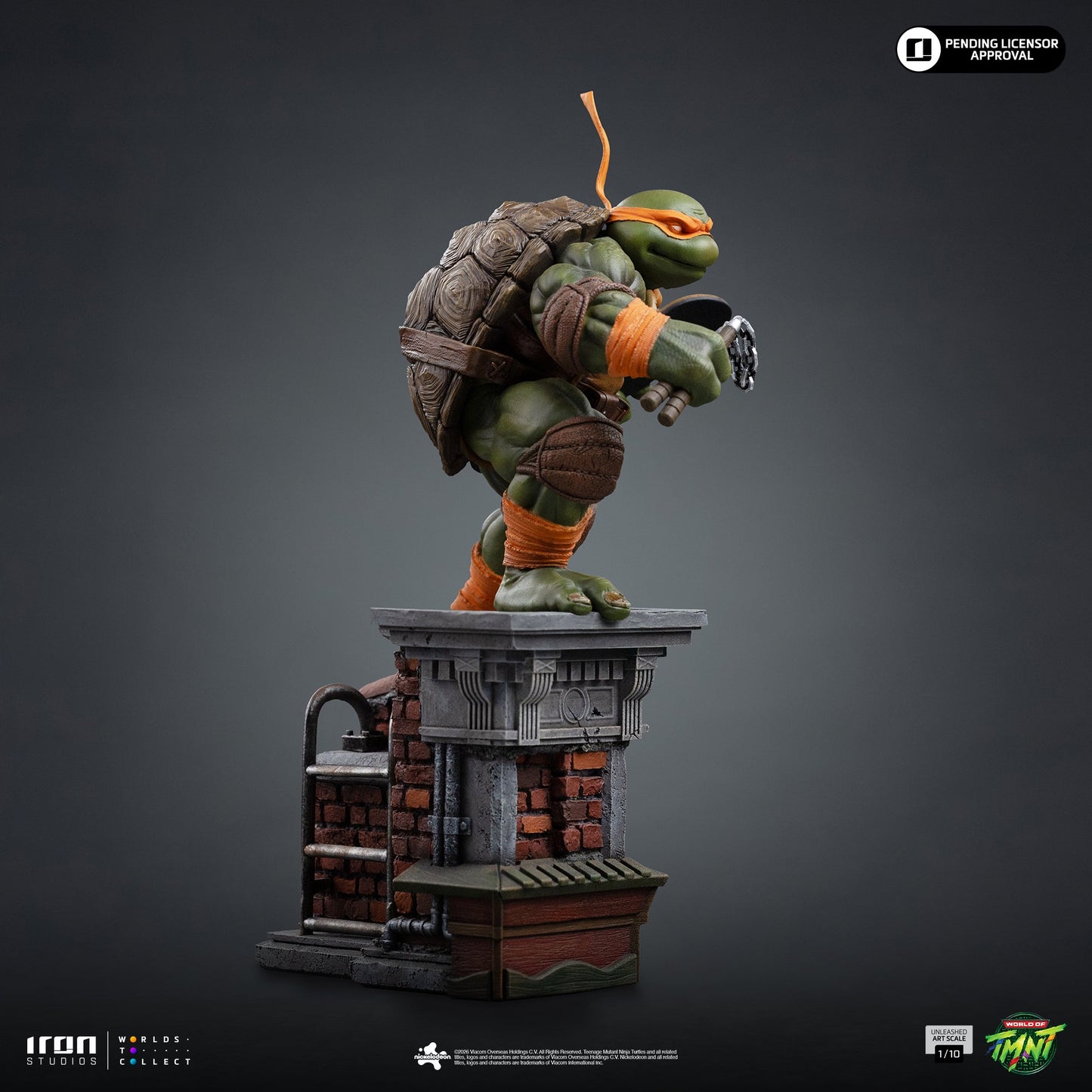 Pre-Order - Michelangelo Unleashed Statue - Teenage Mutant Ninja Turtles - Art Scale 1/10 - Iron Studios