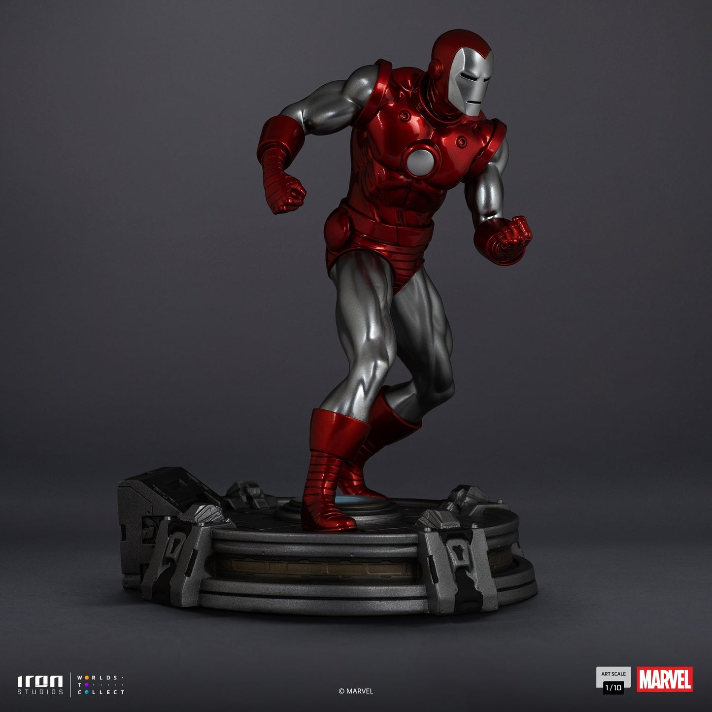 Iron Man Red & Chrome Statue - Marvel Comics - Art Scale 1/10 - Iron Studios