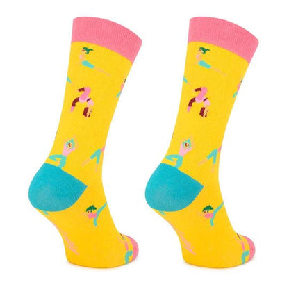 Funny mid-calf cotton socks for men and women, gym style