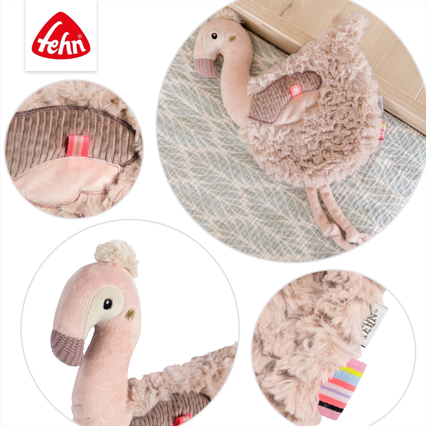 Cuddly comforter Flamingo