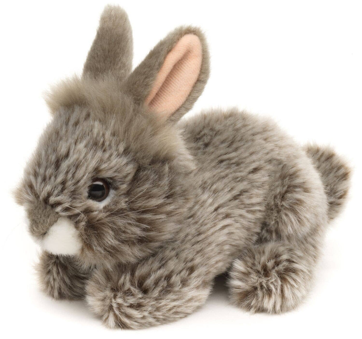 Peluche lapin angora gris