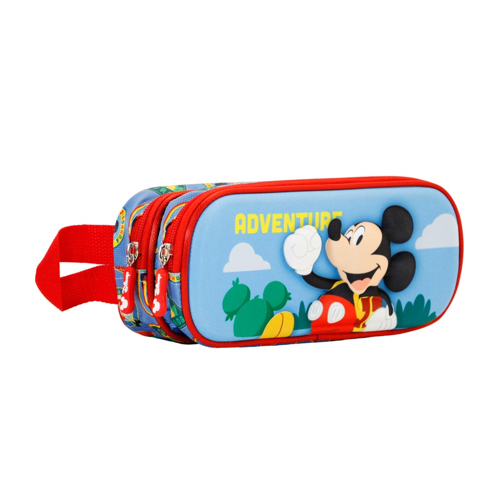 Trousse 3D Double Disney Mickey Mouse « Adventure »