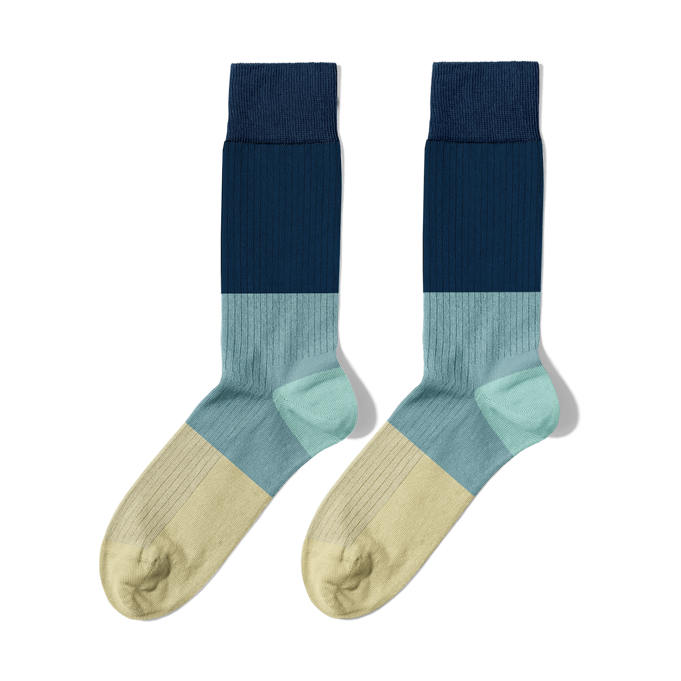Blue Geometry Socks Pack 🔵🟦⚪