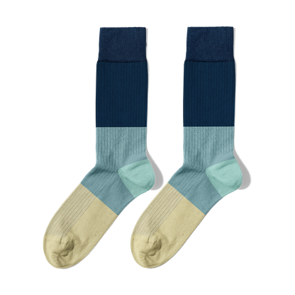 Blue Geometry Socks Pack 🔵🟦⚪