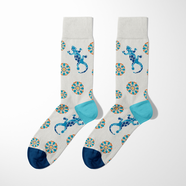 Mosaic Salamander Socks