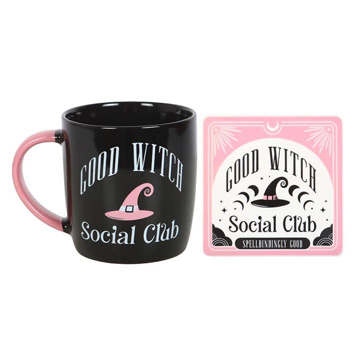 Ensemble Mug et Sous-Verre du Club Social des Bonnes Sorcières