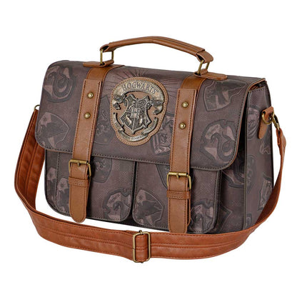 Sac à Bandoulière Large Satchel Harry Potter « Pride » – Brun