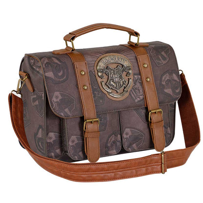 Sac à Bandoulière Large Satchel Harry Potter « Pride » – Brun