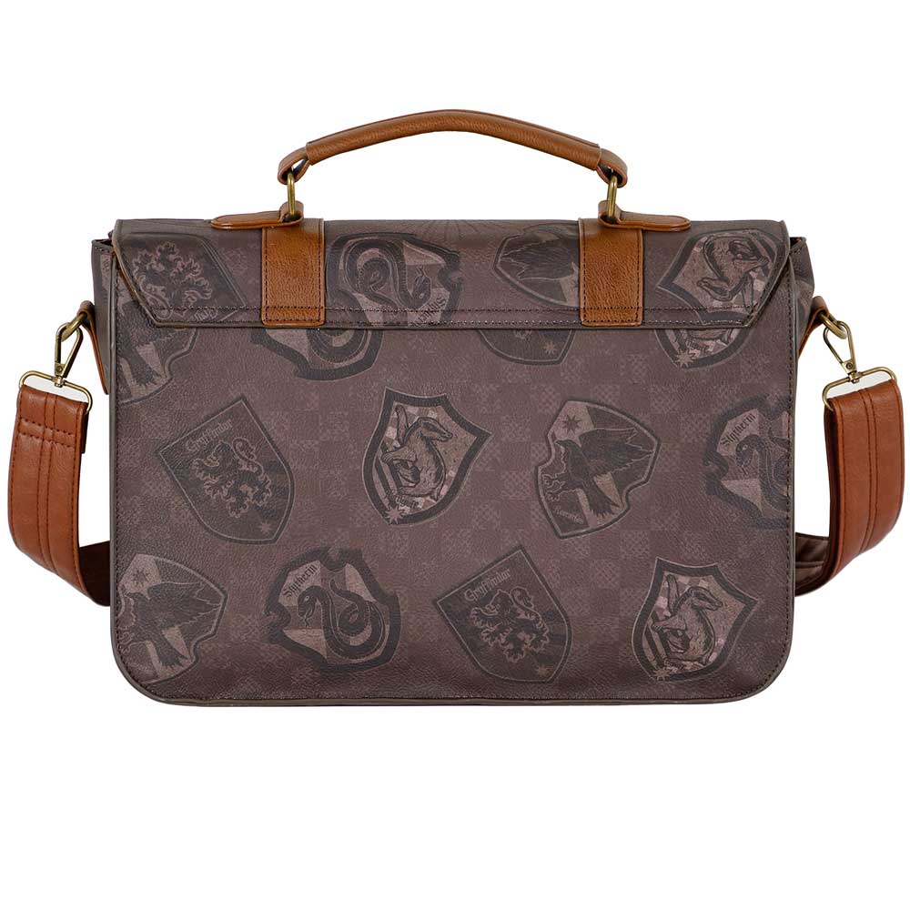 Sac à Bandoulière Large Satchel Harry Potter « Pride » – Brun
