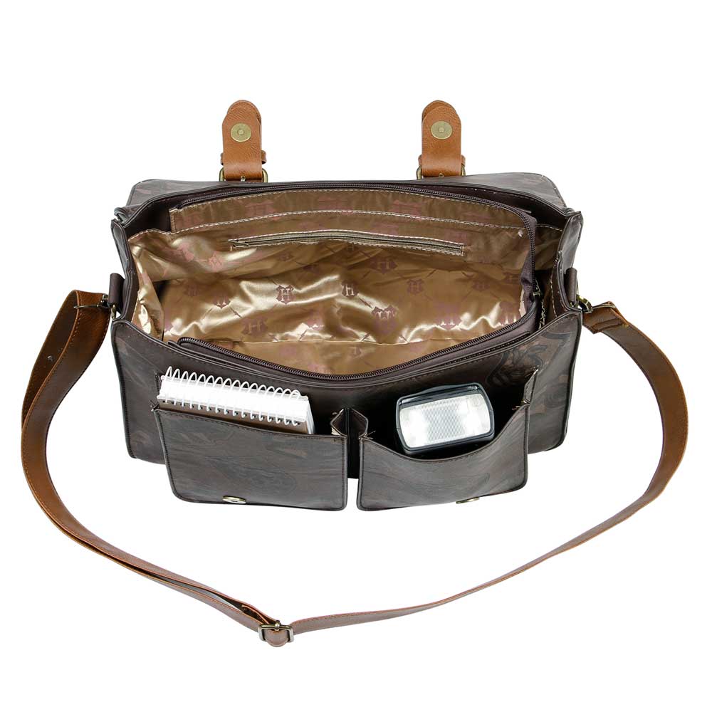 Sac à Bandoulière Large Satchel Harry Potter « Pride » – Brun