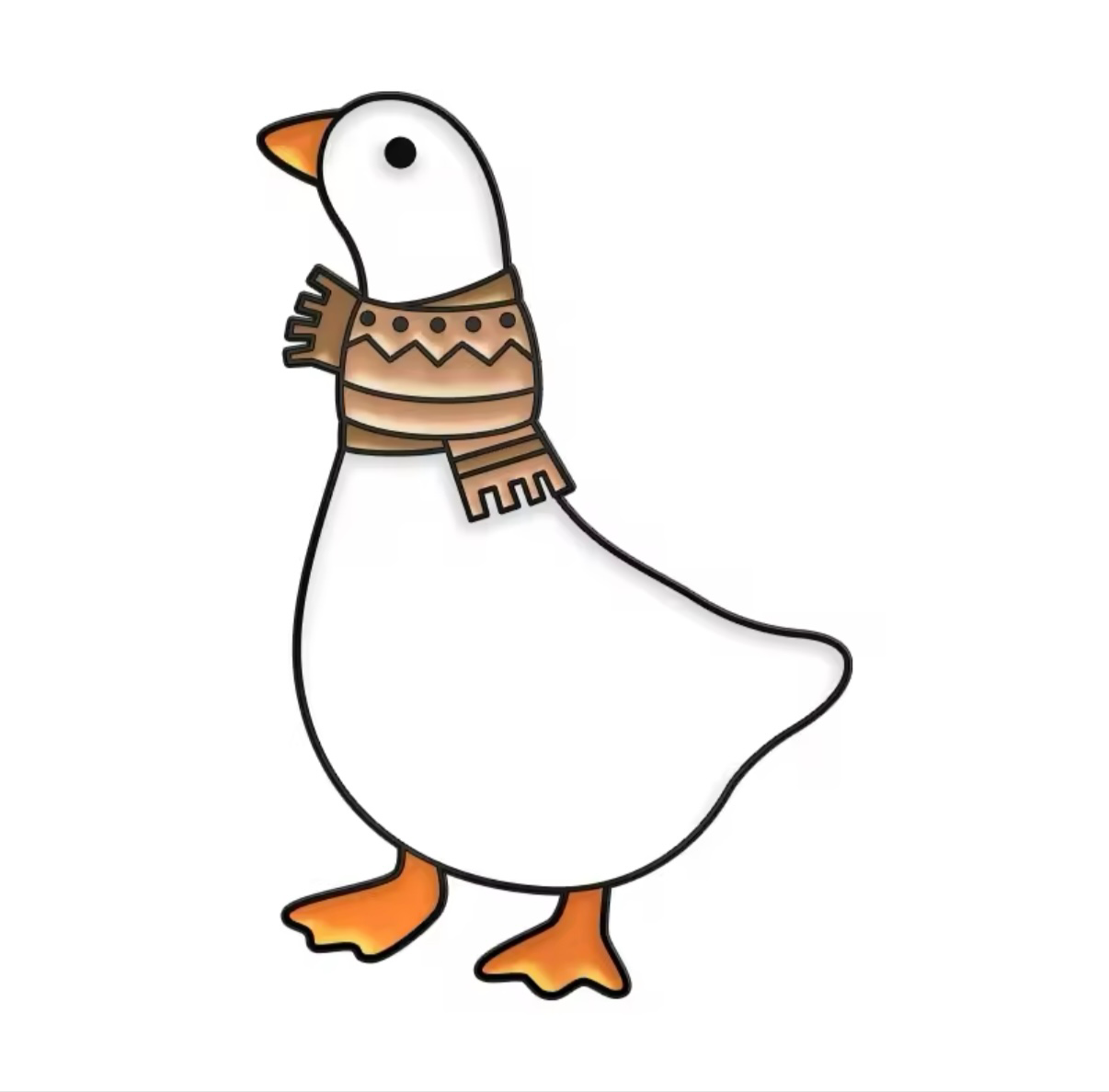 pins canard blanc echarpe