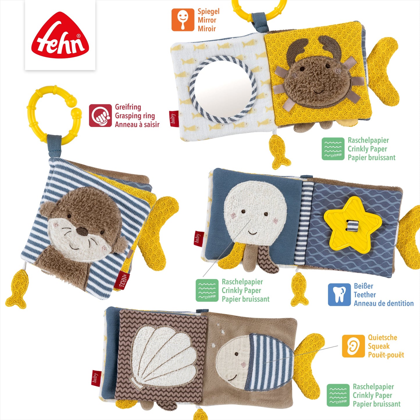 Fabric Book Otter Theo