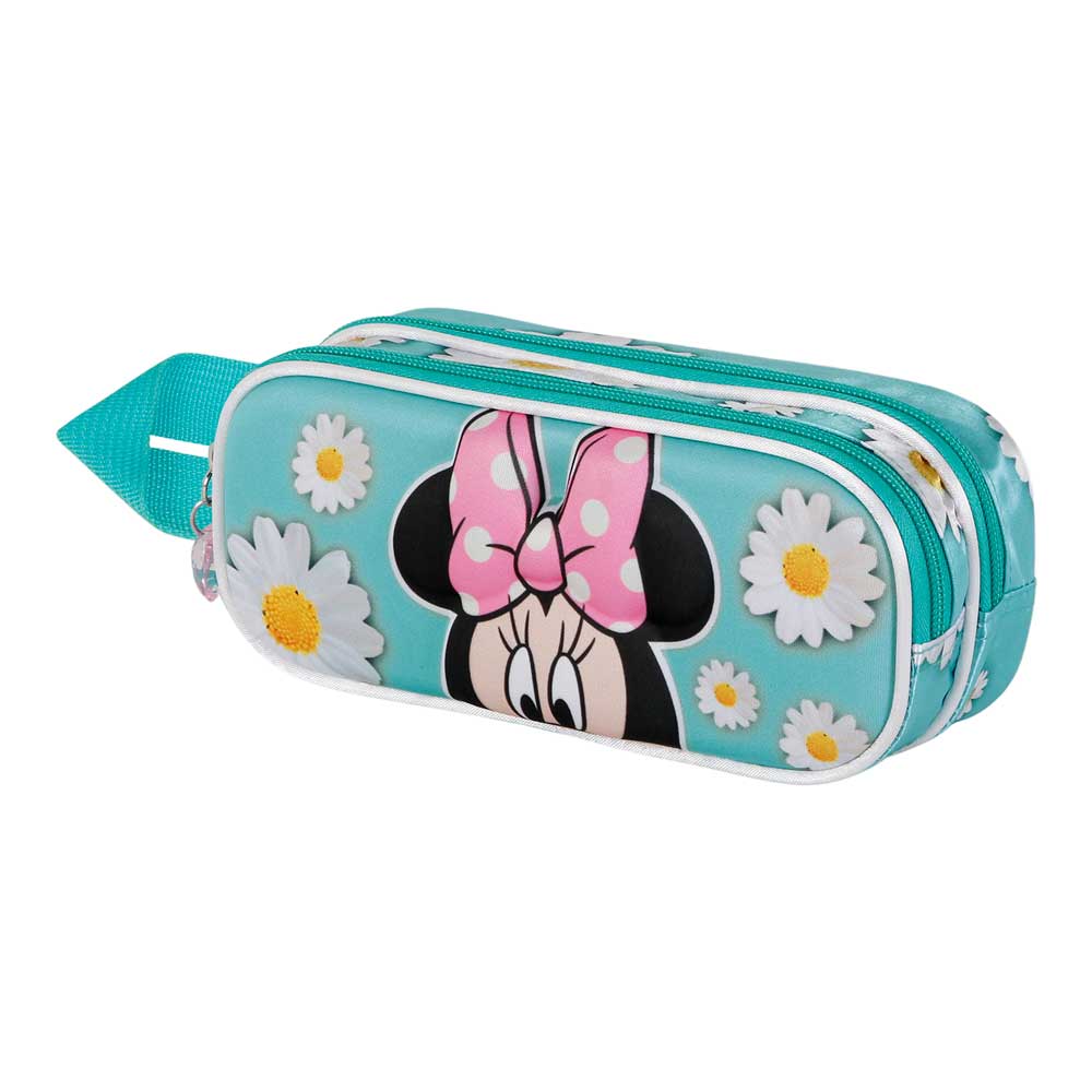 Trousse 3D Double Disney Minnie Mouse « Spring » – Bleu